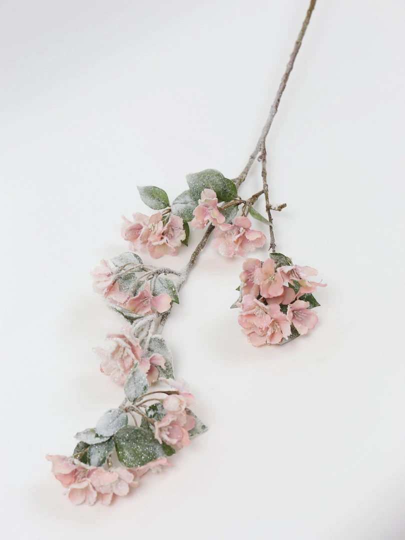 Inspire Me! Home Decor 35" Snow Sprinkled Cherry Blossom Stem Pink 4 Inspire Me! Home Decor 35" Snow Sprinkled Cherry Blossom Stem Pink