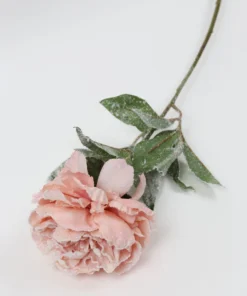 Inspire Me! Home Decor 28" Snow Sprinkled Peony Stem Pink 11 Inspire Me! Home Decor 28