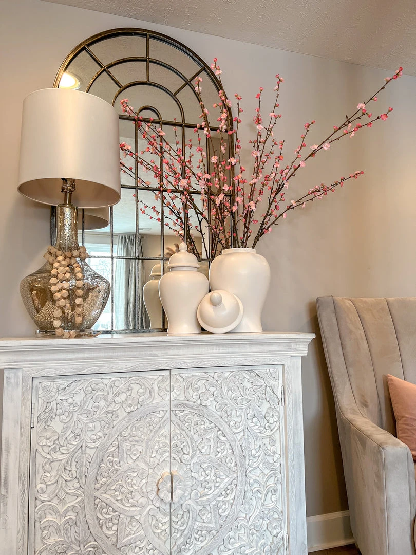 Inspire Me! Home Decor Smooth White Ginger Jar (2 Sizes) 4 Inspire Me! Home Decor Smooth White Ginger Jar (2 Sizes)