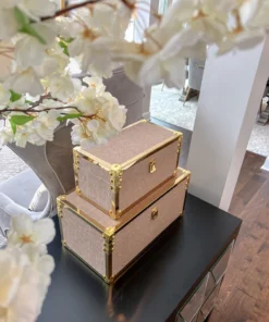 Inspire Me! Home Decor Set Of Two Decorative Boxes (2 Colors)