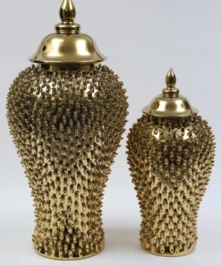 Inspire Me! Home Decor Gold Studded Ginger Jar (3 Sizes) 17 Inspire Me! Home Decor Gold Studded Ginger Jar (3 Sizes)