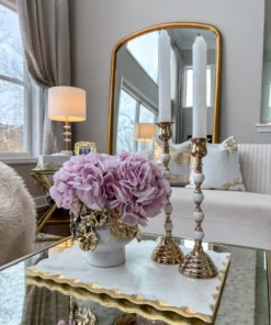 Inspire Me! Home Decor White And Gold Candleholders (2 Sizes) 11 Inspire Me! Home Decor White And Gold Candleholders (2 Sizes)