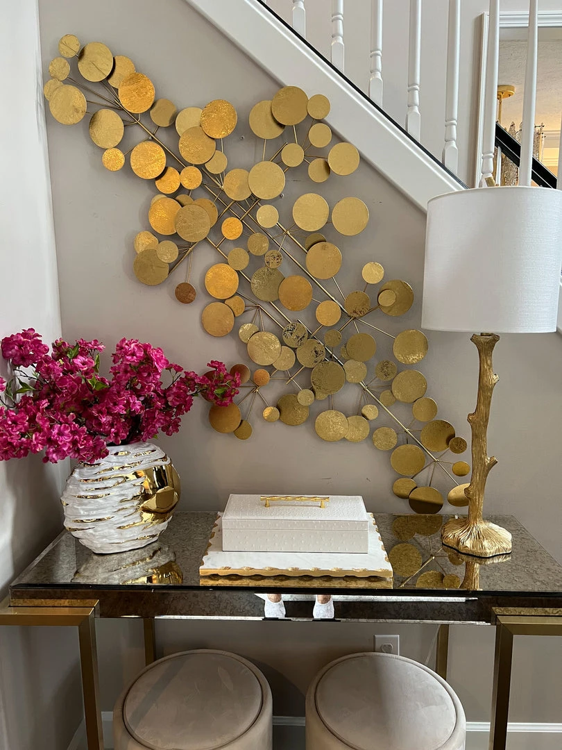 Inspire Me! Home Decor WALL ART & MIRRORS Golden Circles Wall Art 4 Inspire Me! Home Decor WALL ART & MIRRORS Golden Circles Wall Art