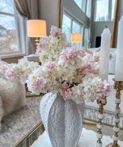 Inspire Me! Home Decor 25" Cream/Pink Lilac Stem