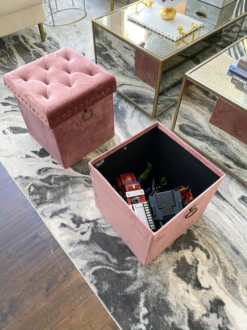 Inspire Me! Home Decor Gold Anastasia Storage Ottoman (4 Colors) 9 Inspire Me! Home Decor Gold Anastasia Storage Ottoman (4 Colors)