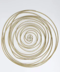 Inspire Me! Home Decor Coiled Wall Art Gold