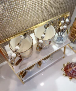 Inspire Me! Home Decor Set Of 4 Gold Detailed Tea Spoons (2 Colors)