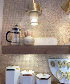 Inspire Me! Home Decor Long Marble Oval Tray