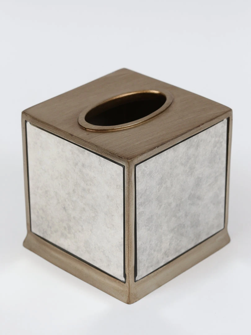 Inspire Me! Home Decor Antique Mirror Patterned Bath Collection (7 Items) Silver 10 Inspire Me! Home Decor Antique Mirror Patterned Bath Collection (7 Items) Silver