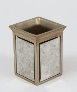 Inspire Me! Home Decor Antique Mirror Patterned Bath Collection (7 Items) Silver 14 Inspire Me! Home Decor Antique Mirror Patterned Bath Collection (7 Items) Silver