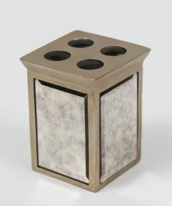 Inspire Me! Home Decor Antique Mirror Patterned Bath Collection (7 Items) Silver 13 Inspire Me! Home Decor Antique Mirror Patterned Bath Collection (7 Items) Silver