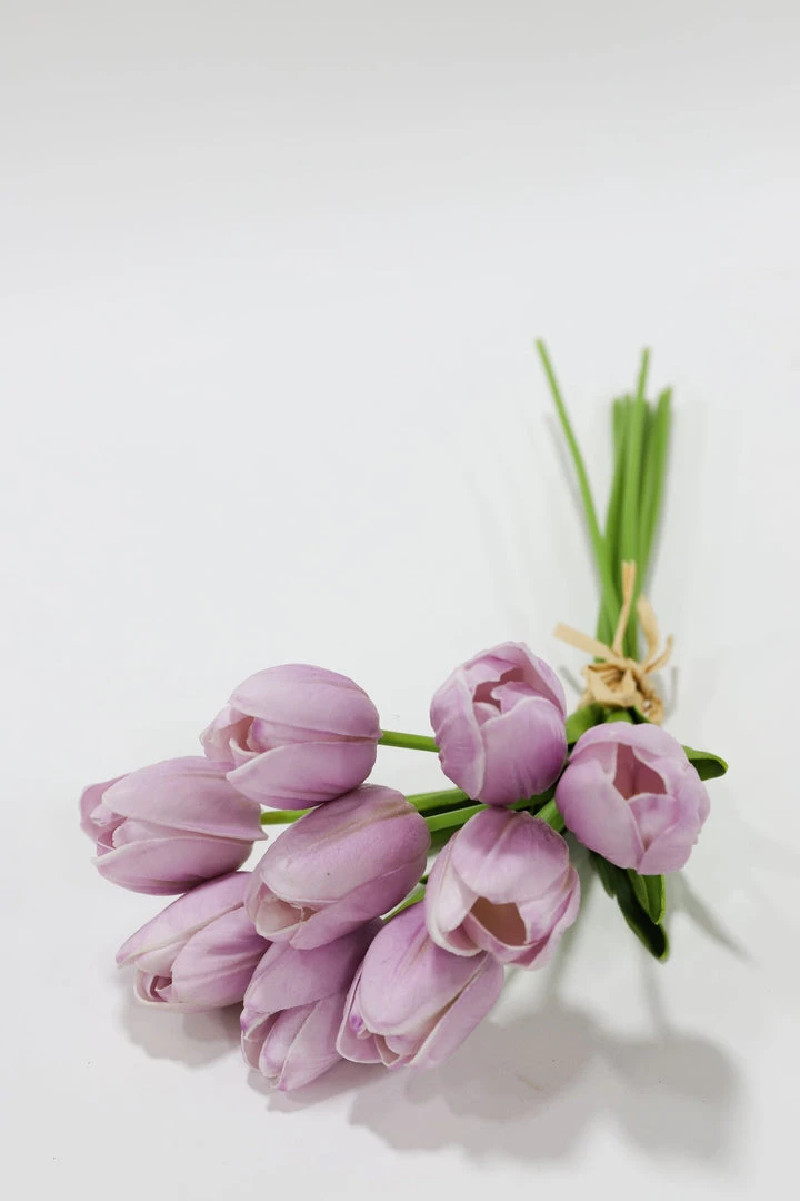 Inspire Me! Home Decor Real Touch Purple Tulip Bundle (3 Shades) 4 Inspire Me! Home Decor Real Touch Purple Tulip Bundle (3 Shades)