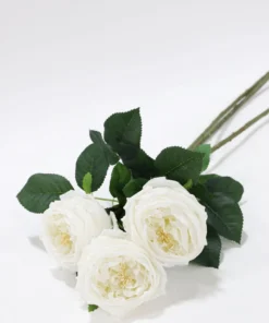 Inspire Me! Home Decor Real Touch Austin Rose (4 Colors) Floral Stems