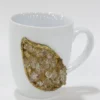 Inspire Me! Home Decor White Mug W/ Resin Geode Design KITCHEN 2 Inspire Me! Home Decor White Mug W/ Resin Geode Design KITCHEN