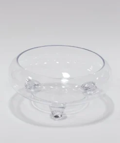 Inspire Me! Home Decor Round Glass Bowl With Feet