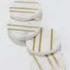 Inspire Me! Home Decor Marble Round Coasters With Gold Inlay (Set Of 4) 1 Inspire Me! Home Decor Marble Round Coasters With Gold Inlay (Set Of 4)