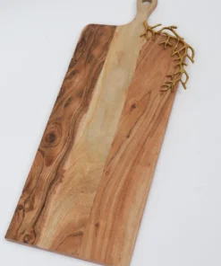 Inspire Me! Home Decor KITCHEN Rectangular Wood Charcuterie Board With Textured Design "From Pops Of Color Home Collection"