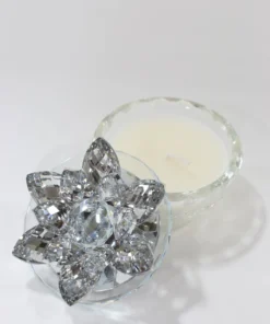 Inspire Me! Home Decor Crystal Lotus Top Candle (2 Colors) 19 Inspire Me! Home Decor Crystal Lotus Top Candle (2 Colors)