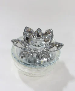 Inspire Me! Home Decor Crystal Lotus Top Candle (2 Colors) 18 Inspire Me! Home Decor Crystal Lotus Top Candle (2 Colors)