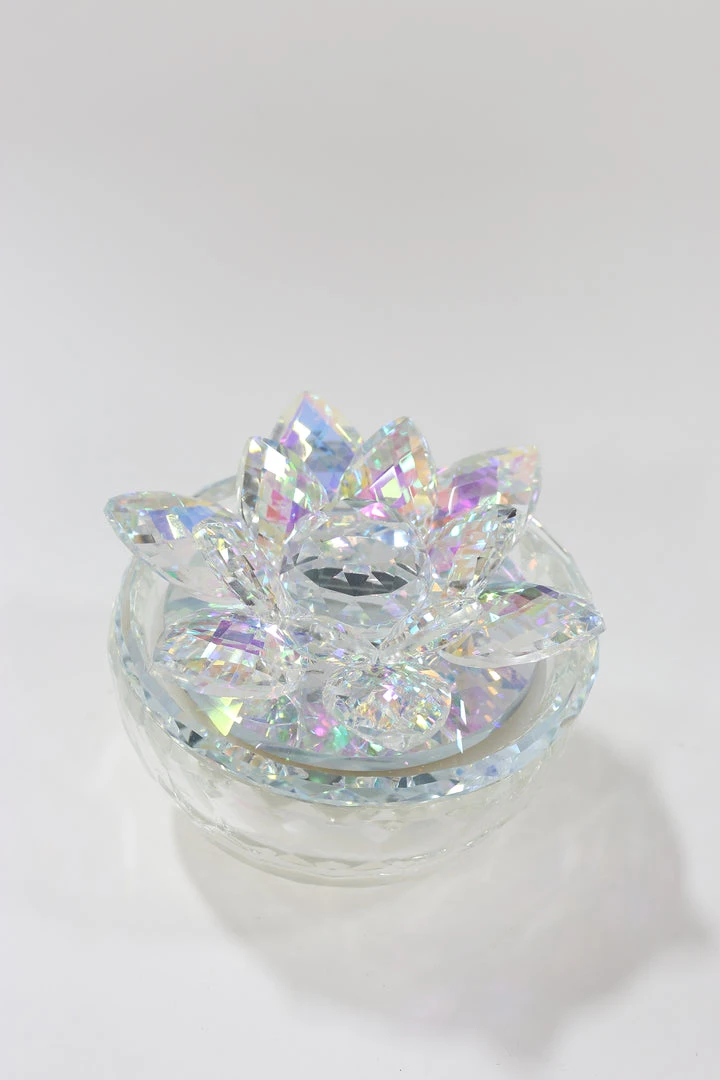 Inspire Me! Home Decor Crystal Lotus Top Candle (2 Colors) 14 Inspire Me! Home Decor Crystal Lotus Top Candle (2 Colors)