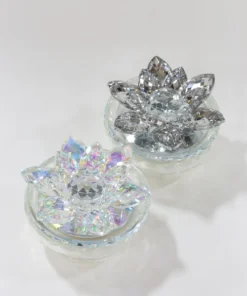 Inspire Me! Home Decor Crystal Lotus Top Candle (2 Colors) 24 Inspire Me! Home Decor Crystal Lotus Top Candle (2 Colors)