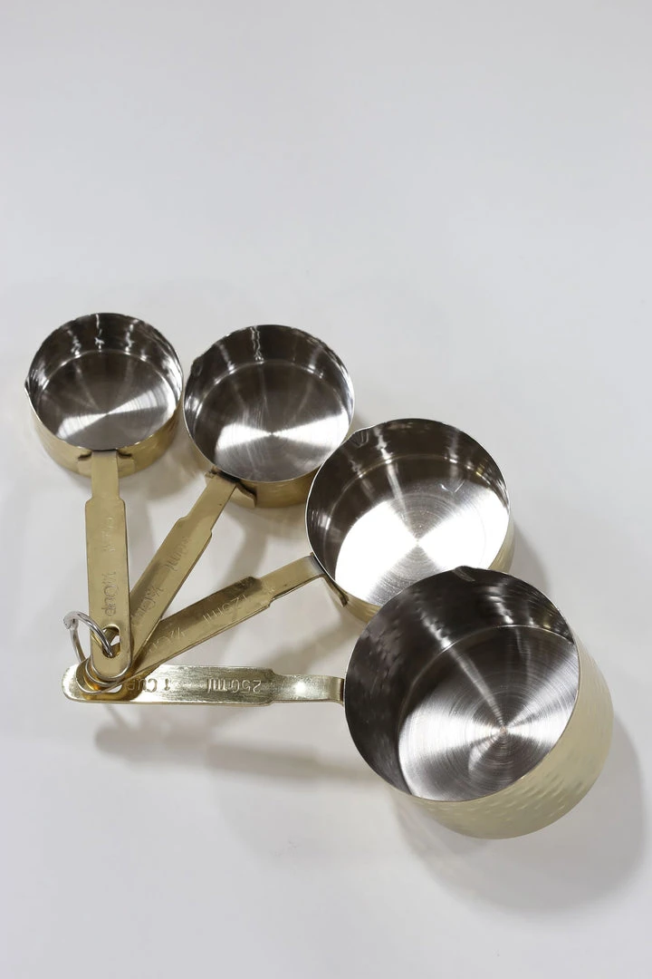 Inspire Me! Home Decor Hammered Texture Gold Measuring Cups 5 Inspire Me! Home Decor Hammered Texture Gold Measuring Cups