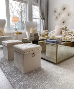 Inspire Me! Home Decor Gold Anastasia Storage Ottoman (4 Colors)