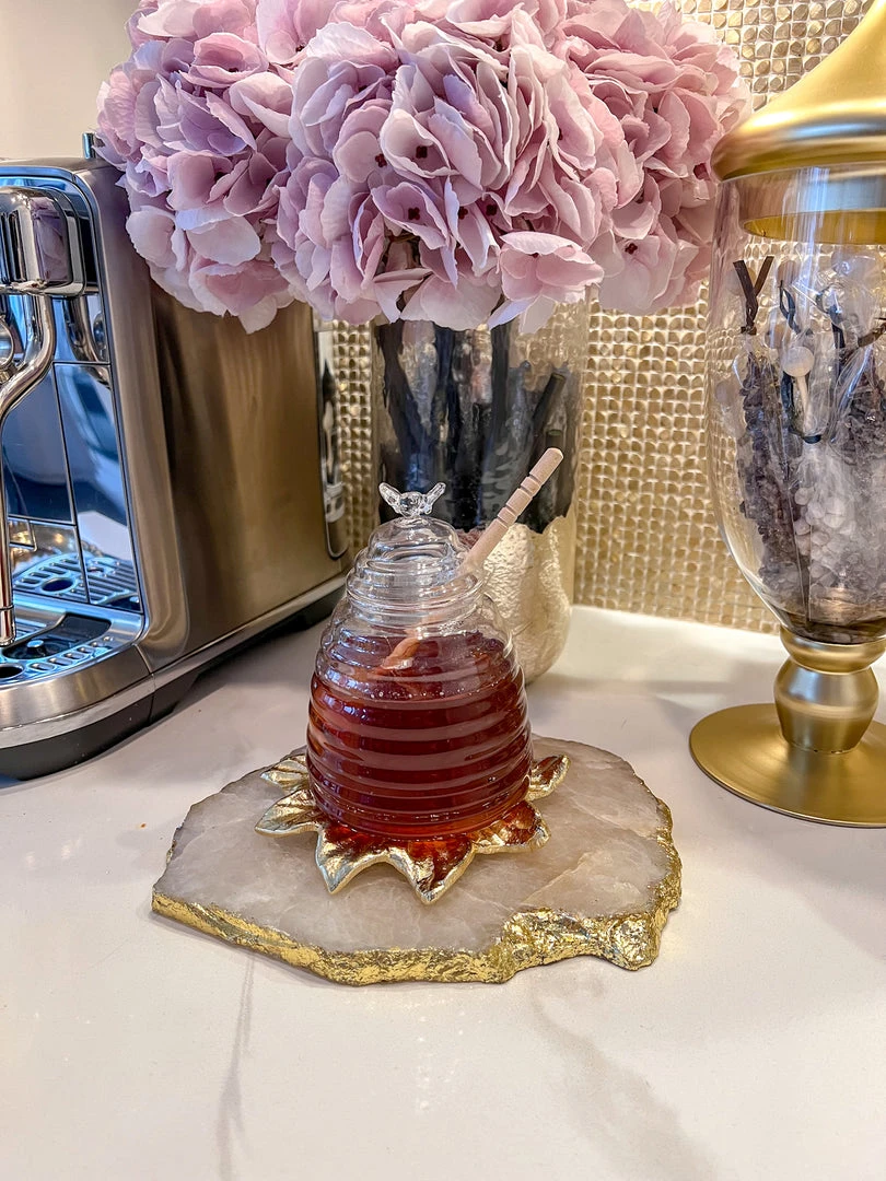 Inspire Me! Home Decor KITCHEN Glass Beehive Honey Jar 4 Inspire Me! Home Decor KITCHEN Glass Beehive Honey Jar