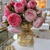 Inspire Me! Home Decor Glass Vase With Metallic Gold Details