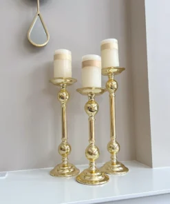 Inspire Me! Home Decor Gold Bead Detailed Candleholder (3 Sizes) 14 Inspire Me! Home Decor Gold Bead Detailed Candleholder (3 Sizes)