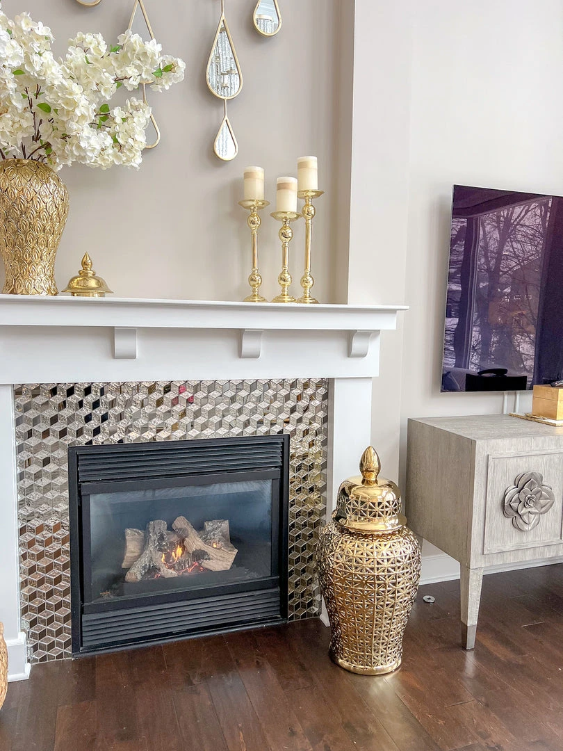 Inspire Me! Home Decor Gold Bead Detailed Candleholder (3 Sizes) 5 Inspire Me! Home Decor Gold Bead Detailed Candleholder (3 Sizes)