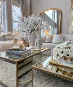 Inspire Me! Home Decor White Ginger Jar With Gold Details (3 Sizes) 29 Inspire Me! Home Decor White Ginger Jar With Gold Details (3 Sizes)