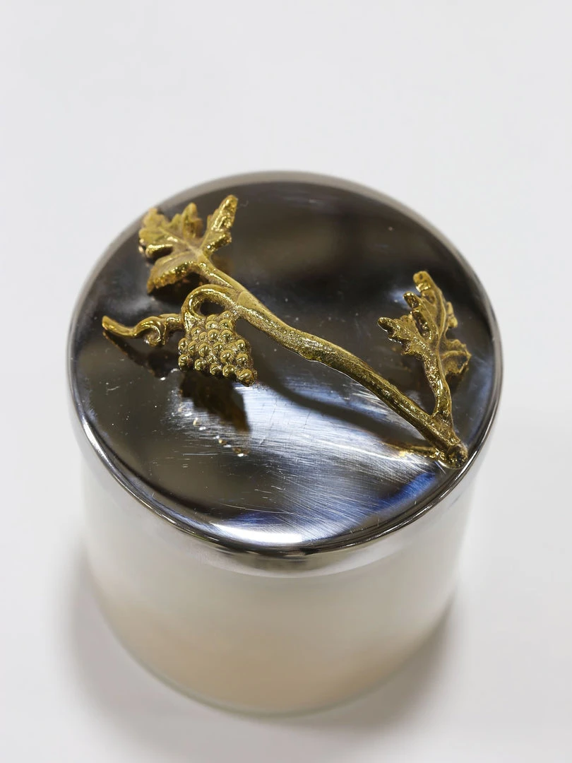 Inspire Me! Home Decor Silver And Gold Detailed Lid Candle- Unscented (6 Styles) 9 Inspire Me! Home Decor Silver And Gold Detailed Lid Candle- Unscented (6 Styles)