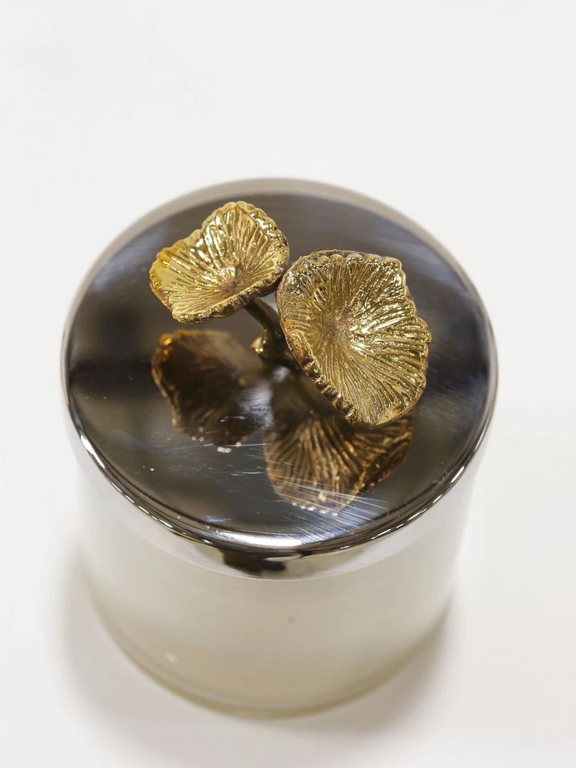 Inspire Me! Home Decor Silver And Gold Detailed Lid Candle- Unscented (6 Styles) 11 Inspire Me! Home Decor Silver And Gold Detailed Lid Candle- Unscented (6 Styles)