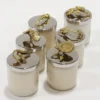 Inspire Me! Home Decor Silver And Gold Detailed Lid Candle- Unscented (6 Styles)
