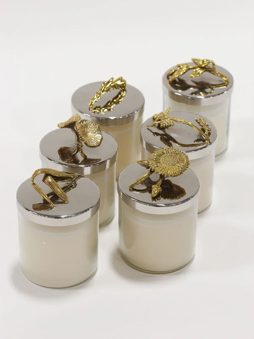 Inspire Me! Home Decor Silver And Gold Detailed Lid Candle- Unscented (6 Styles) 3 Inspire Me! Home Decor Silver And Gold Detailed Lid Candle- Unscented (6 Styles)