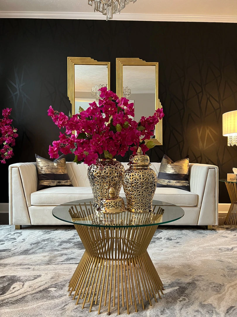 Inspire Me! Home Decor Gold Pierced Ginger Jar (2 Sizes) 6 Inspire Me! Home Decor Gold Pierced Ginger Jar (2 Sizes)