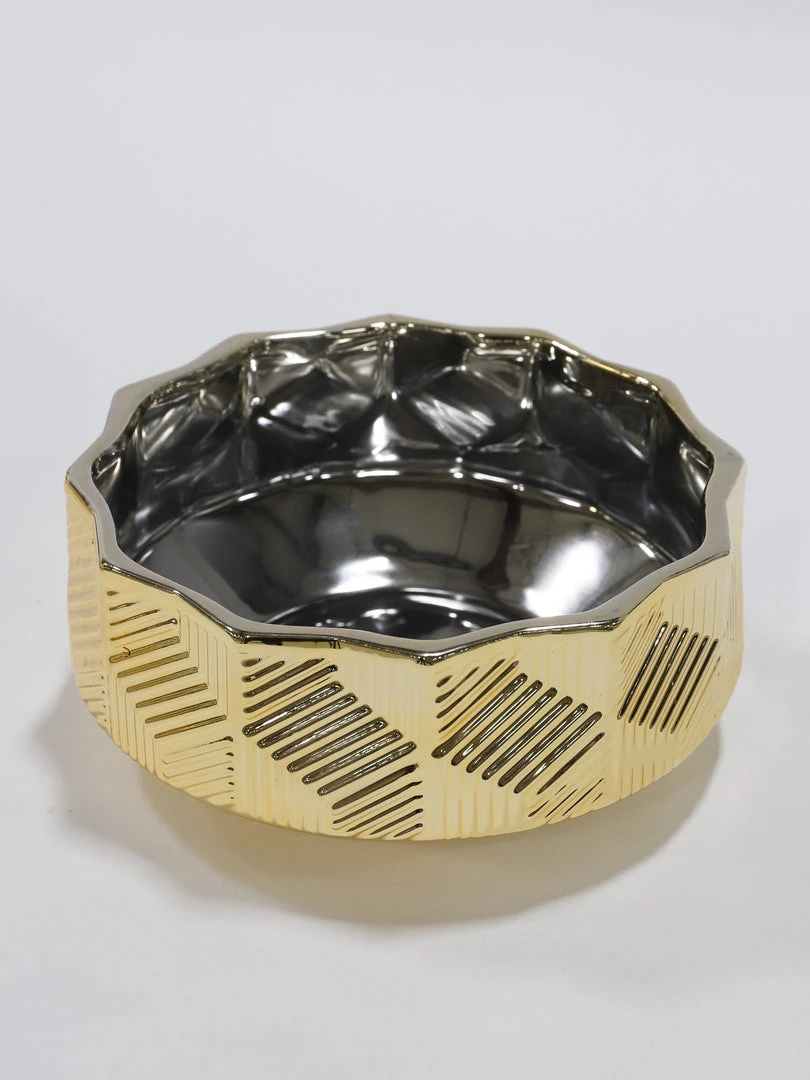 Inspire Me! Home Decor Champagne Textured Ceramic Bowls (3 Sizes) 9 Inspire Me! Home Decor Champagne Textured Ceramic Bowls (3 Sizes)