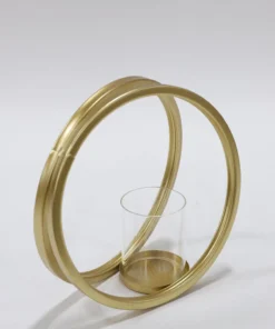 Inspire Me! Home Decor Gold Circle Candle Holders (Set Of 3)