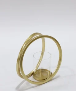 Inspire Me! Home Decor Gold Circle Candle Holders (Set Of 3)