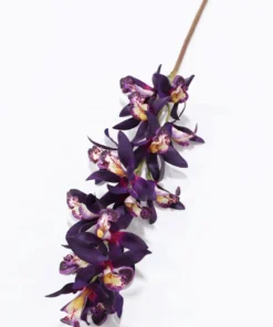 Inspire Me! Home Decor Deep Purple Dendrobium Orchid Stem