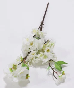 Inspire Me! Home Decor 18" White Cherry Blossom Stem