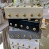 Inspire Me! Home Decor Studded Decorative Wood Boxes (4 Colors)