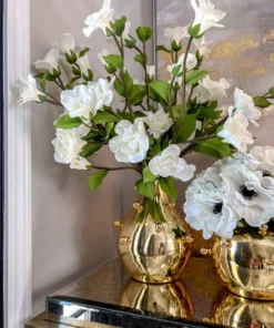 Inspire Me! Home Decor Gold Metal Studded Vase (2 Sizes) 11 Inspire Me! Home Decor Gold Metal Studded Vase (2 Sizes)