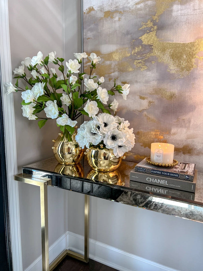 Inspire Me! Home Decor Gold Metal Studded Vase (2 Sizes) 7 Inspire Me! Home Decor Gold Metal Studded Vase (2 Sizes)