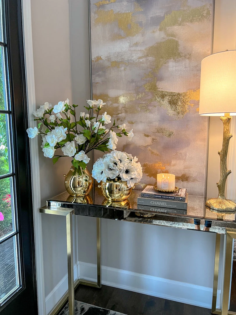 Inspire Me! Home Decor Gold Metal Studded Vase (2 Sizes) 8 Inspire Me! Home Decor Gold Metal Studded Vase (2 Sizes)