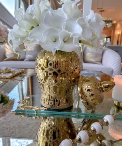 Inspire Me! Home Decor Rectangular Glass Tray With Cherry Blossom Details