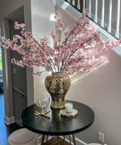 Inspire Me! Home Decor Floral Stems 51" Pink & Cream Cherry Blossom Stem