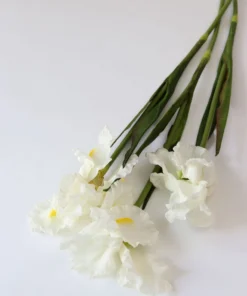 Inspire Me! Home Decor Real Touch White Iris Stem