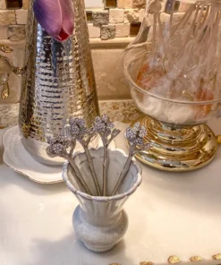 Inspire Me! Home Decor Jeweled Flower Tea Spoon (2 Colors)